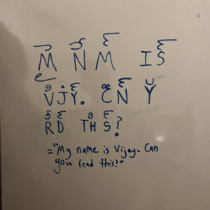 A second version, which has all the diacritics on top