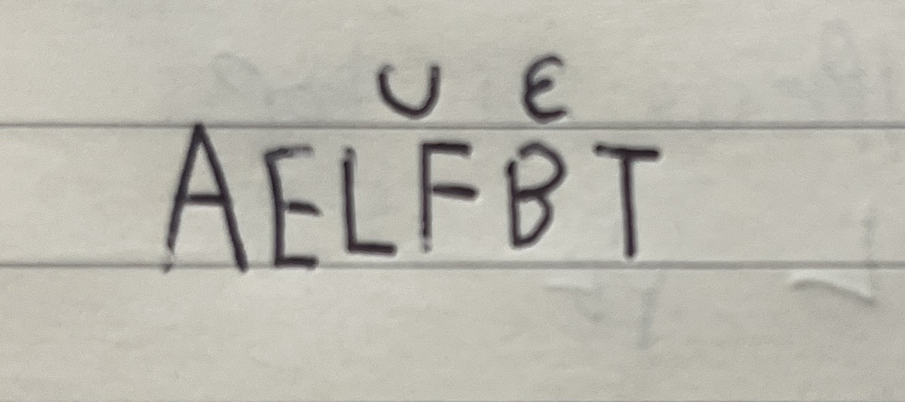 The word "alphabet" in VJScript